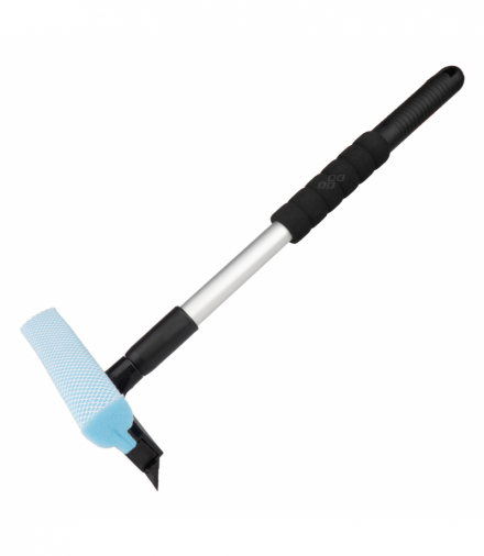 Myjka do szyb okien luster + ściągaczka do wody teleskopowa aluminiowa 46/70 cm AMiO 03854