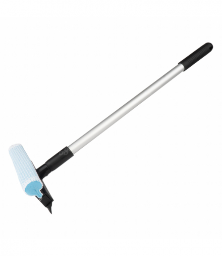 Myjka do szyb okien luster + ściągaczka do wody teleskopowa aluminiowa 59/100 cm AMiO 03855