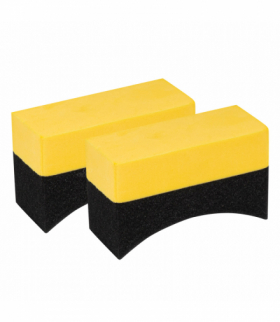 Gąbka aplikator do opon samochodowych zestaw 2 szt. AMiO 04018