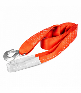 Lina holownicza linka do holowania taśmowa 7000 kg 60 mm 5 m hak + ucho AMiO 03992