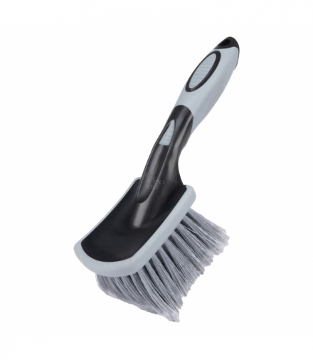 Szczotka do mycia czyszczenia kół felg kołpaków krótka 26 cm AMiO 04031
