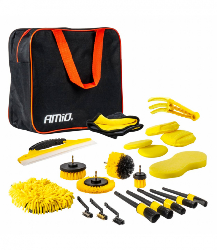 Zestaw detailingowy do czyszczenia samochodu auto detailing 22 el. AMiO 04329