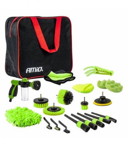 Zestaw detailingowy do czyszczenia samochodu auto detailing 21 el. AMiO 04330