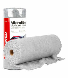 Ściereczki z mikrofibry ręczniki na rolce 30x30 cm 50 szt. 120g AMiO 03974