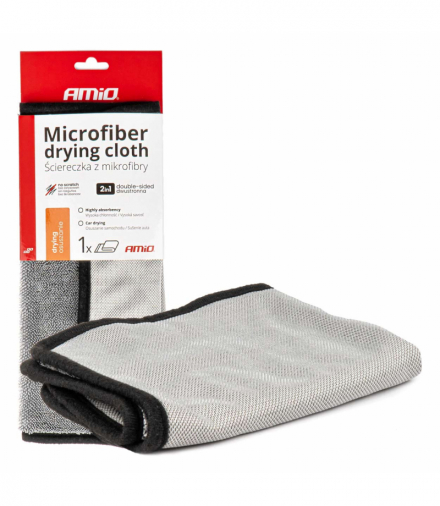 Mikrofibra ręcznik do osuszania samochodu 40x30 cm 550 g AMiO 03981
