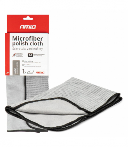 Mikrofibra ściereczka do polerowania samochodu 30x40 cm 230g AMiO 03975