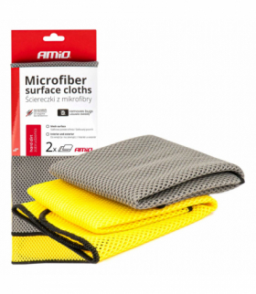 Mikrofibra ścierka do usuwania owadów i twardych zabrudzeń 2 szt. 40x40 cm 280g AMiO 03977