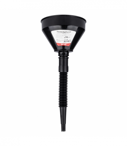 Lejek elastyczny czarny uniwersalny z sitkiem do paliwa cieczy wody 16 cm AMiO 04038