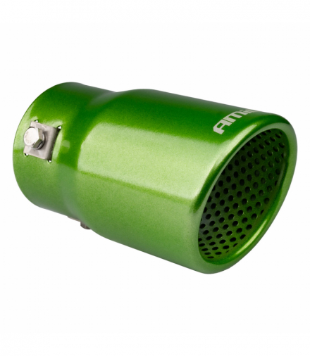 Końcówka tłumika wydechu stal nierdzewna zielona AMiO 04071