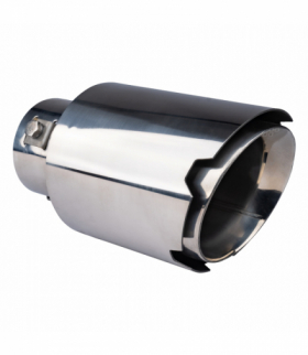 Końcówka tłumika wydechu stal nierdzewna chrom AMiO 04064