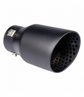 Końcówka tłumika wydechu stal nierdzewna czarna matowa AMiO 04061