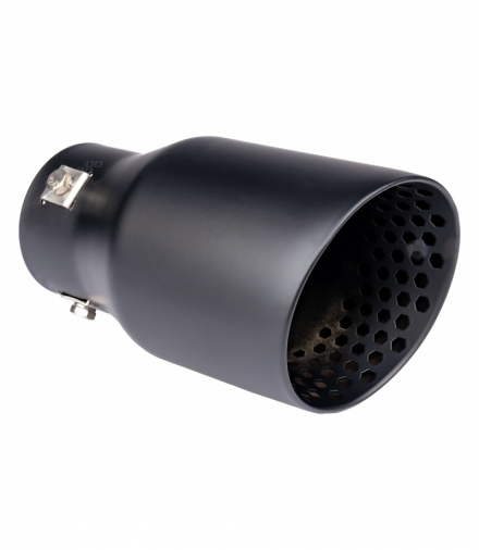 Końcówka tłumika wydechu stal nierdzewna czarna matowa AMiO 04061