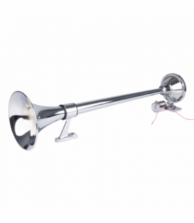 Klakson fanfara sygnał dźwiękowy chrom 640 mm 12V 24V AMiO 04076