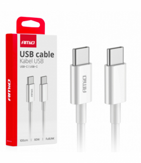 Kabel do ładowania USB-C - USB-C 60W 100cm FullLINK AMiO 03896