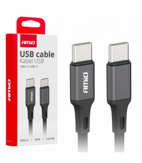 Kabel do ładowania USB-C - USB-C 60W 200cm FullLINK AMiO 03903