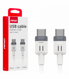 Kabel do ładowania USB-C - USB-C 60W 200cm FullLINK AMiO 03909