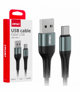 Kabel do ładowania USB-A - USB-C 3A 200cm FullLINK AMiO 03912