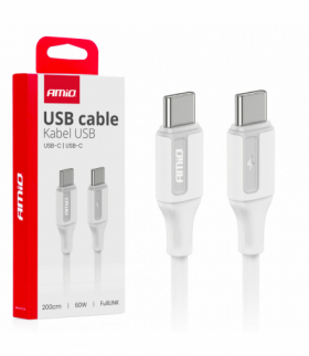 Kabel do ładowania USB-C - USB-C 60W 200cm FullLINK AMiO 03921