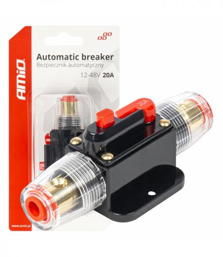 Samochodowy bezpiecznik automatyczny 20A 12V 24V 48V AMiO 03815