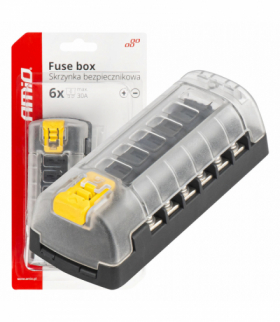 Skrzynka bezpiecznikowa konektory śrubowe 6 gniazd AMiO 03836