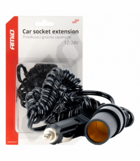 Przedłużacz gniazda zapalniczki samochodowej 12V 24V 300cm AMiO 03805