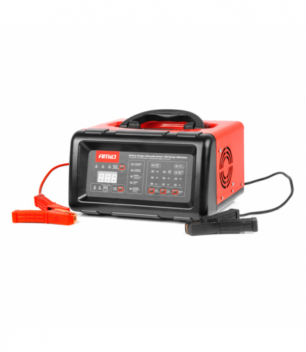 Prostownik cyfrowy z funkcją rozruchu booster jump starter 20A 6V 12V AMiO 04057