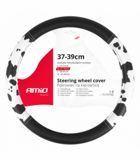 Pokrowiec nakładka na kierownicę samochodową SWC-62-M 37-39cm AMiO 04172