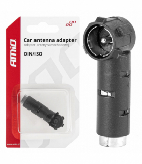 Adapter antenowy redukcja wtyk DIN ISO kątowy AMiO 03967