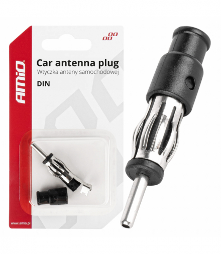 Wtyk wtyczka złącze anteny samochodowej proste DIN AMiO 03969