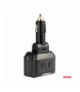 Rozdzielacz rozgałęźnik gniazda zapalniczki 2x USB 1x USB-C 12V 24V + woltomierz AMiO 04173