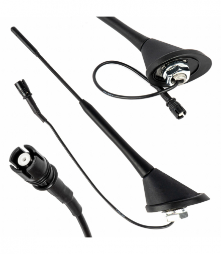 Antena samochodowa uniwersalna bat maszt ze wzmacniaczem RAKU-2 ANT10 AMiO 04154