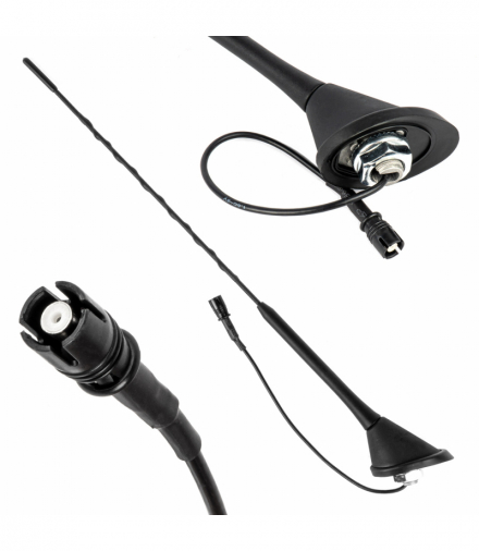 Antena samochodowa uniwersalna bat maszt z wzmacniaczem RAKU-2 ANT11 AMiO 04155