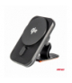 Uchwyt samochodowy na telefon do kratki i na kokpit z szybką ładowarką indukcyjną Qi2 15W AMiO 04179