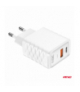 Ładowarka sieciowa Quick Charge GaN 38W USB-A + USB-C AMiO 04287