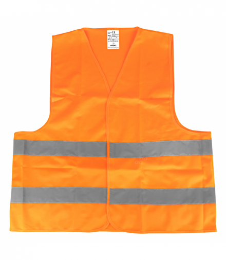 Kamizelka ostrzegawcza odblaskowa pomarańczowa z certyfikatem XXL AMiO 03985