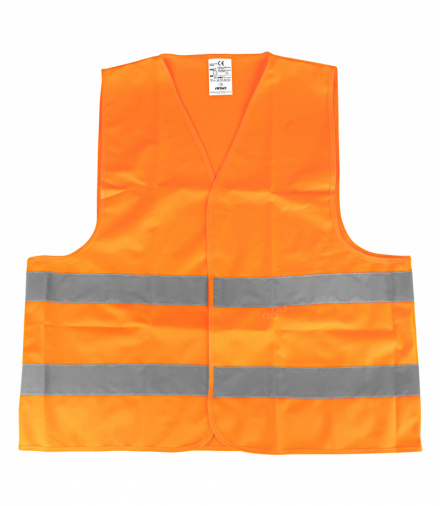 Kamizelka ostrzegawcza odblaskowa pomarańczowa z certyfikatem XXXL AMiO 03986