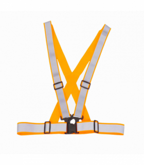 Szelki odblaskowe pomarańczowe kamizelka drogowa odblaskowa AMiO 03939