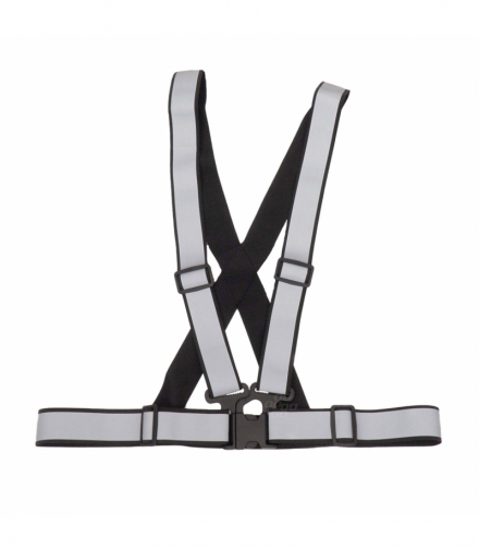 Szelki odblaskowe czarne kamizelka drogowa odblaskowa AMiO 03938