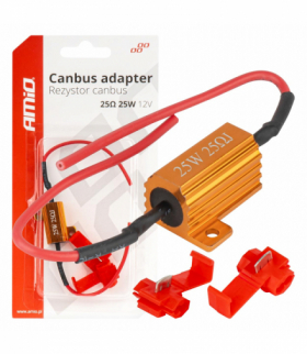 Rezystor CANBUS opornik do żarówek LED 25Ω 25W AMiO 04093
