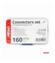 Zestaw złączek kablowych BN1.25 BN2 BN5.5 160 szt. konektory AMiO 04123