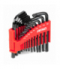 Klucze IMBUS HEX TORX CRV imbusy zestaw czarne 22 szt. AMiO 04297