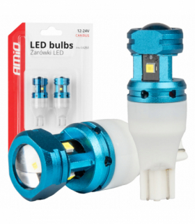 Żarówki LED CANBUS T15 W16W 4SMD 1860XS White 12V 24V AMiO 04251