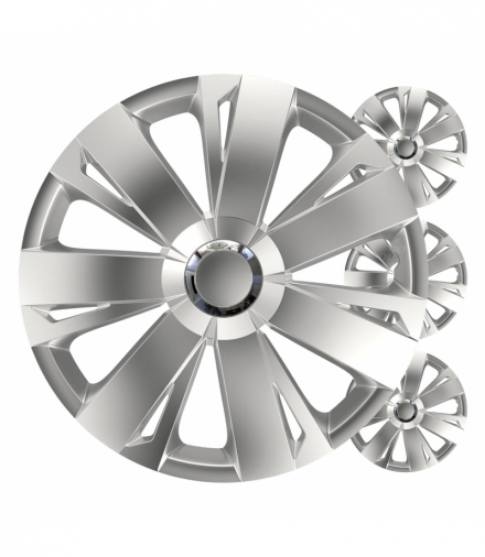 Kołpaki samochodowe 4szt. komplet Energy srebrne 16" cali COLOR BOX Versaco 5790