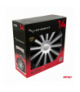 Kołpaki samochodowe 4szt. komplet Trend czarno srebrne 14" cali COLOR BOX Versaco 6834