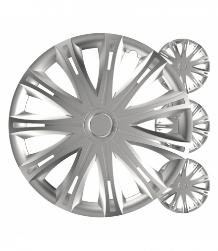 Kołpaki samochodowe 4szt. komplet Spark srebrne 17" cali COLOR BOX Versaco 5981