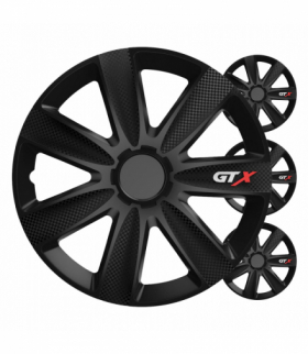 Kołpaki samochodowe 4szt. komplet GTX carbon czarny 17" cali COLOR BOX Versaco 9573