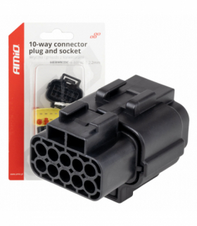 Złącze elektryczne wodoodporne zestaw 10 PIN 2.2mm AMiO 04351