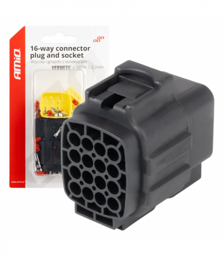 Złącze elektryczne wodoodporne zestaw 16 PIN 2.2mm AMiO 04353