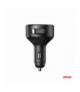 Ładowarka samochodowa ze zwijanym kablem typu C + USB-C 12V 24V 60W AMiO 04368