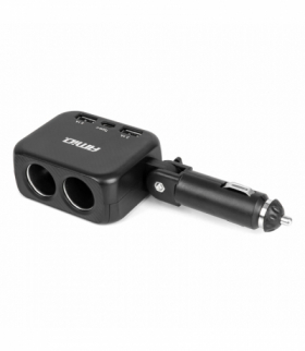 Rozdzielacz gniazda zapalniczki z ładowarką 2x USB-A 1x USB-C 12V 24V 100W 180° AMiO 04357